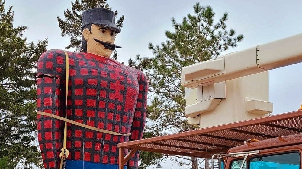 Bemidji police release video of Paul Bunyan statue's arm being broken