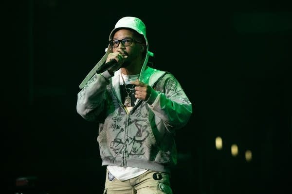 Rapper Veeze performs onstage at Crypto.com Arena on August 05, 2023 in Los Angeles, California.