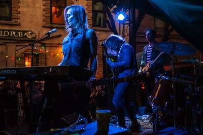 The Melismatics performing on stage