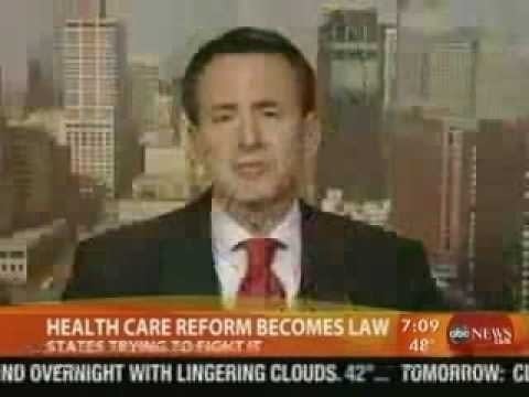 Pawlenty targets Romney on health care