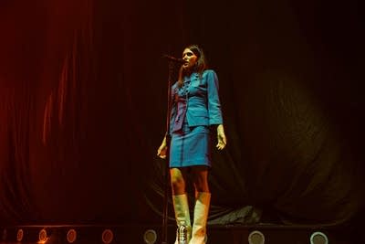 Sienna Spiro performing on stage