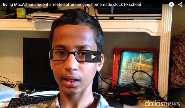 Kid makes clock, leaves school in handcuffs