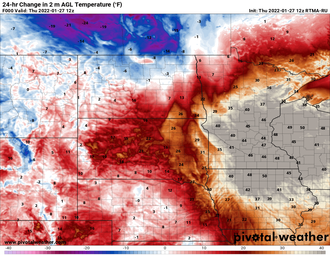 24 Temp change