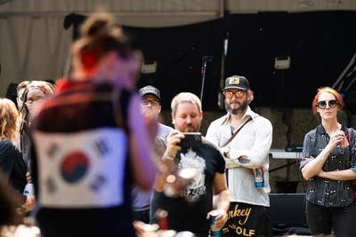 the band Terminal Habitat Collapse performing outdoors