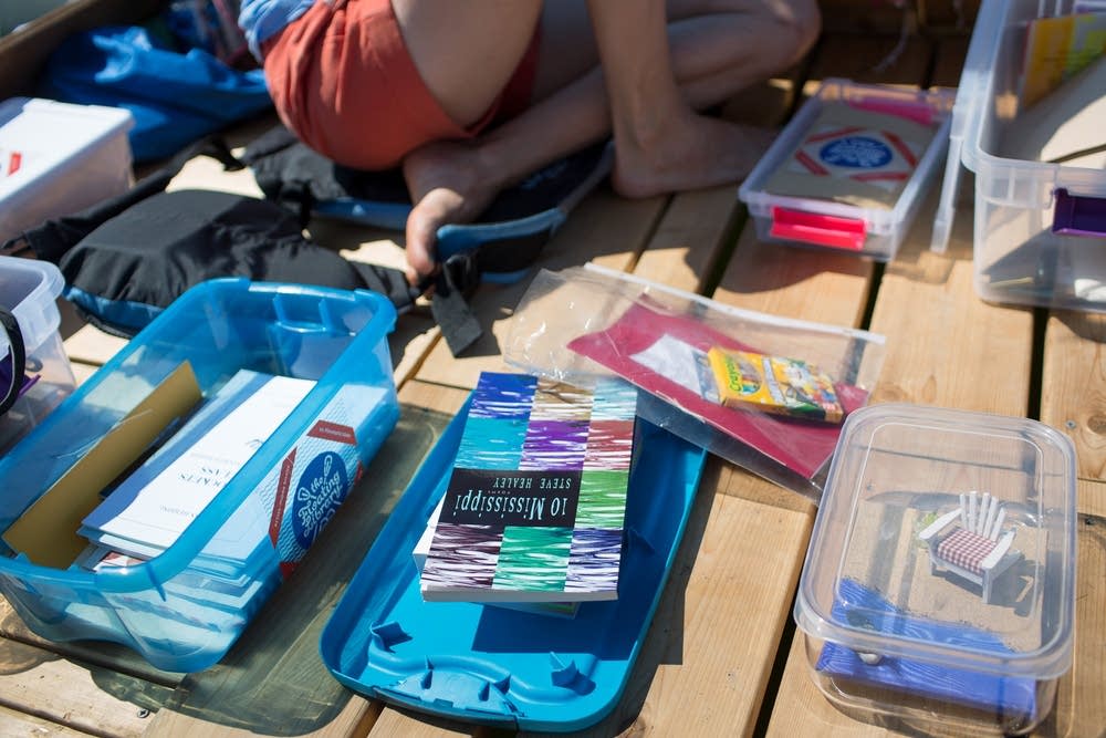 Books protected in plastic