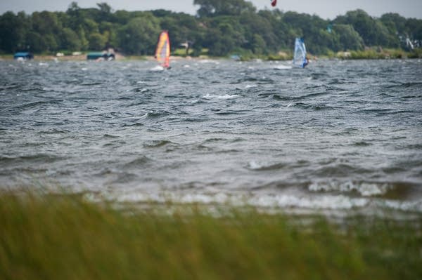 Windsurfing on White Bear Lake