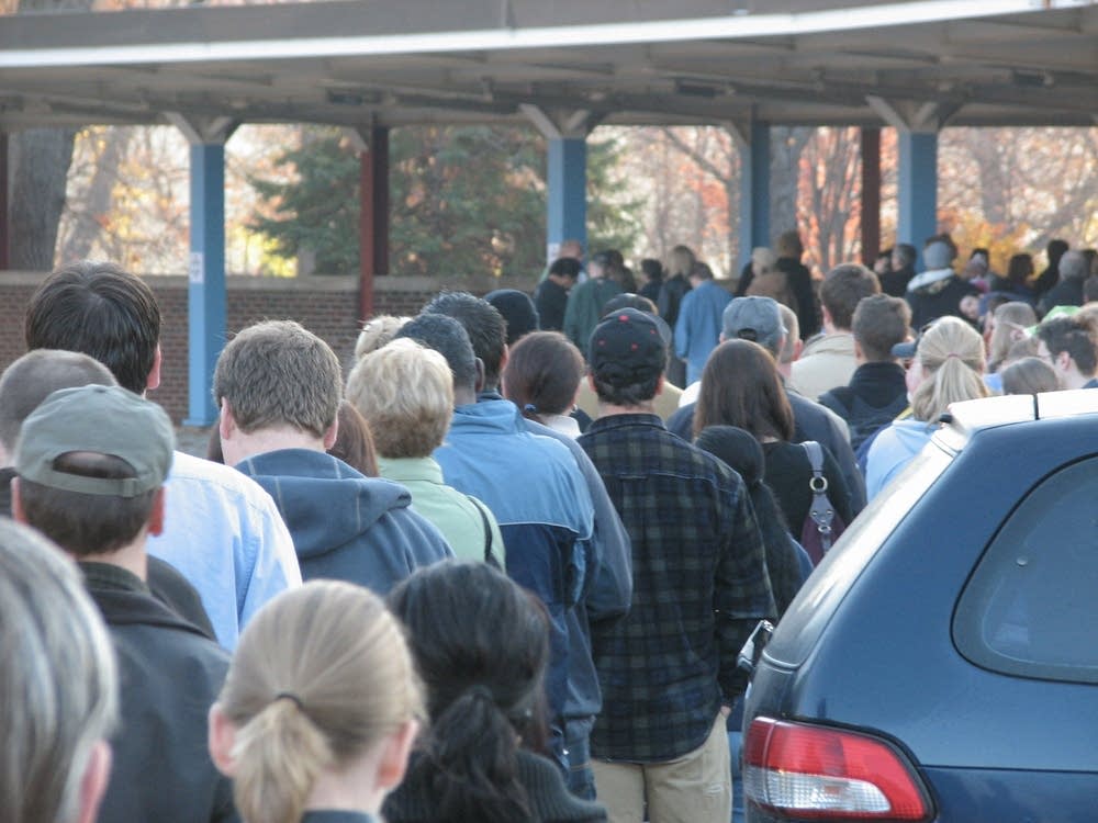 Waiting to vote