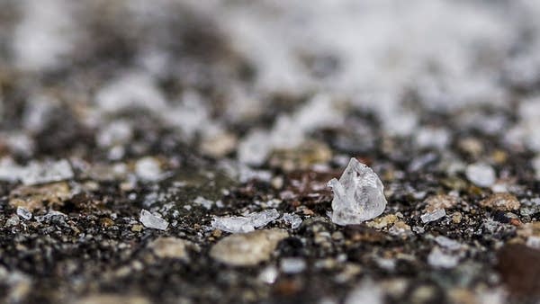 Rock salt often ends up in lakes and streams.