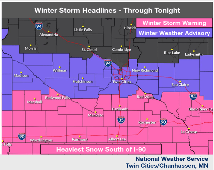Snow storm wrapping up Saturday night; Arctic air on the way