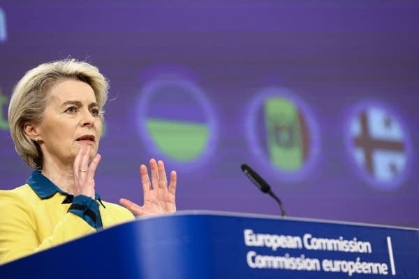 European Commission President Ursula von der Leyen. The EU and other American allies have expressed unease over the scope of U.S. government funding of domestic industries such as semiconductors and low-carbon energy equipment. 