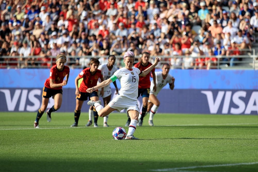 Megan Rapinoe in action for Team USA