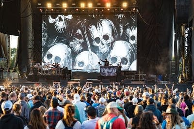 Cypress Hill performing on stage