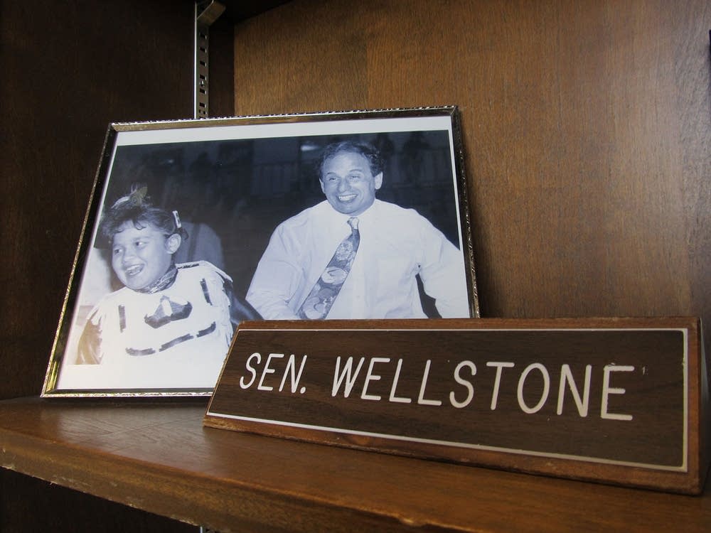 Sen. Wellstone's nameplate