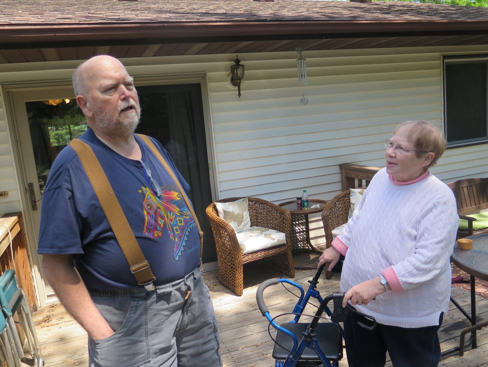 Pete and Rosemary Johnson use medical marijuana to deal with pain.