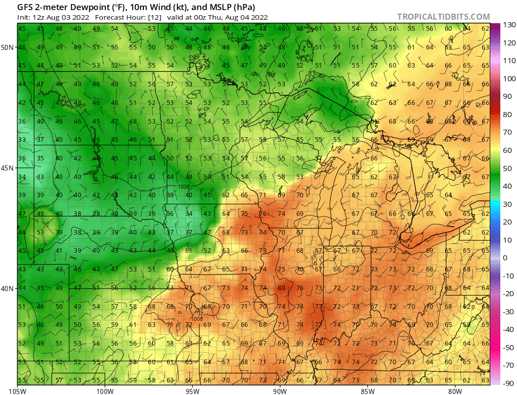 Relief! Cool front blows in a more comfortable air mass