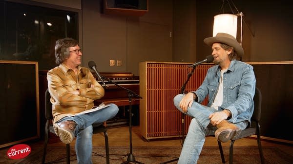 Hayes Carll is interviewed by host Bill DeVille in The Current studio on Wednesday, Nov. 19, 2025.