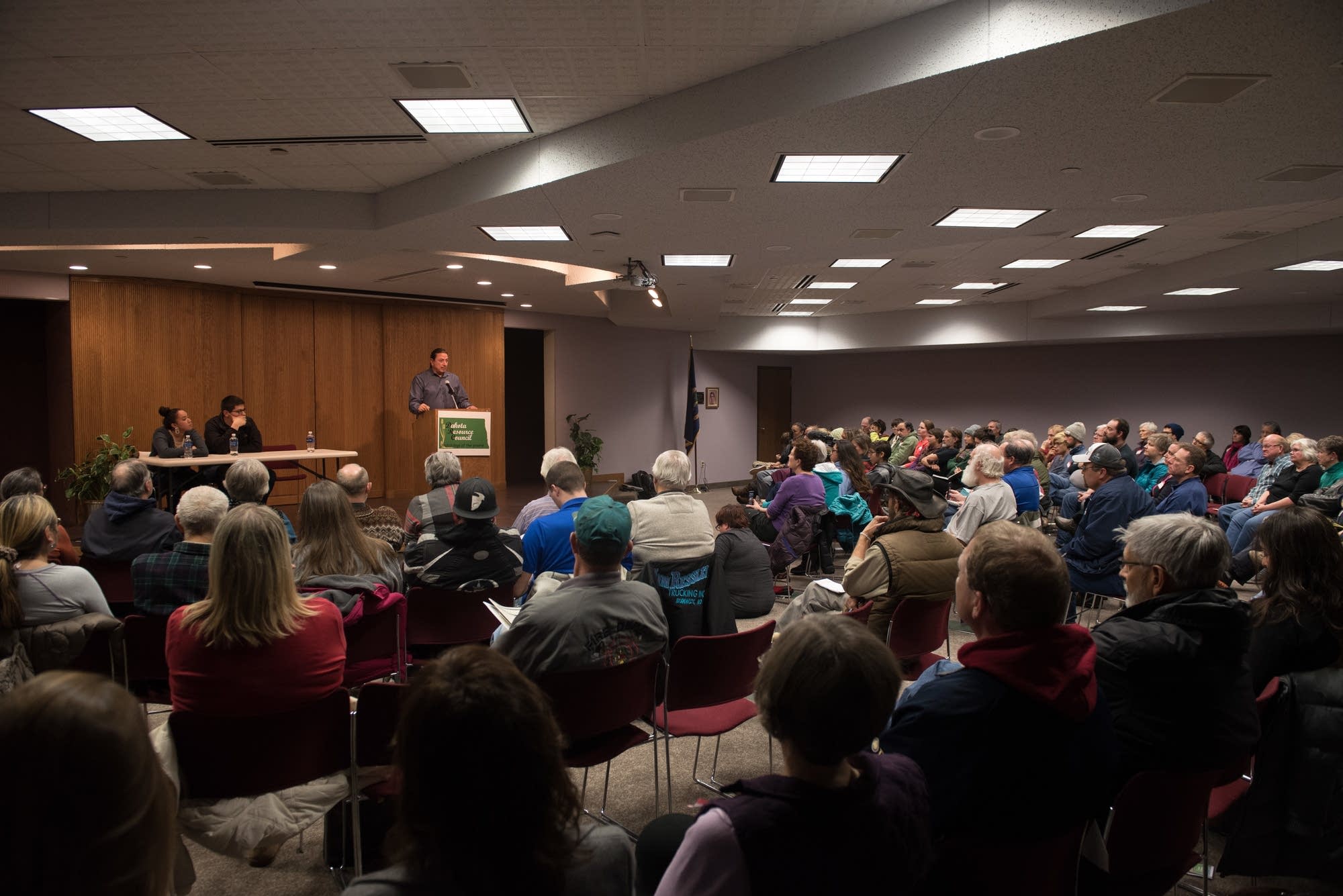 Community forum with Standing Rock members