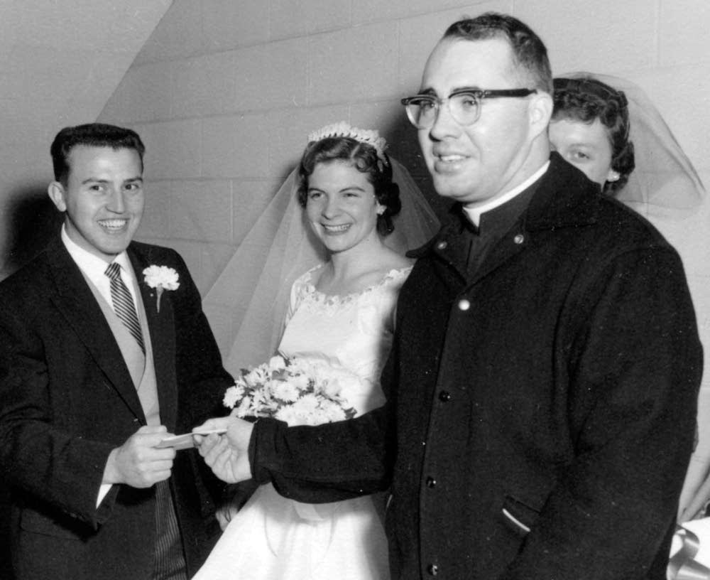 Dan and Barbara Richter with Rev. Kenneth Lavan.