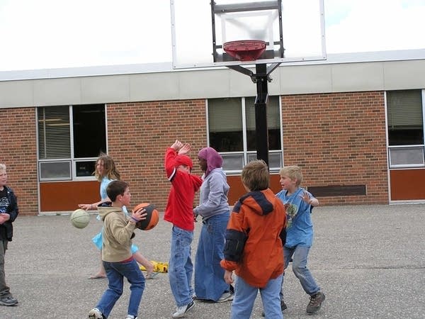 Pelican Rapids kids play with their guests