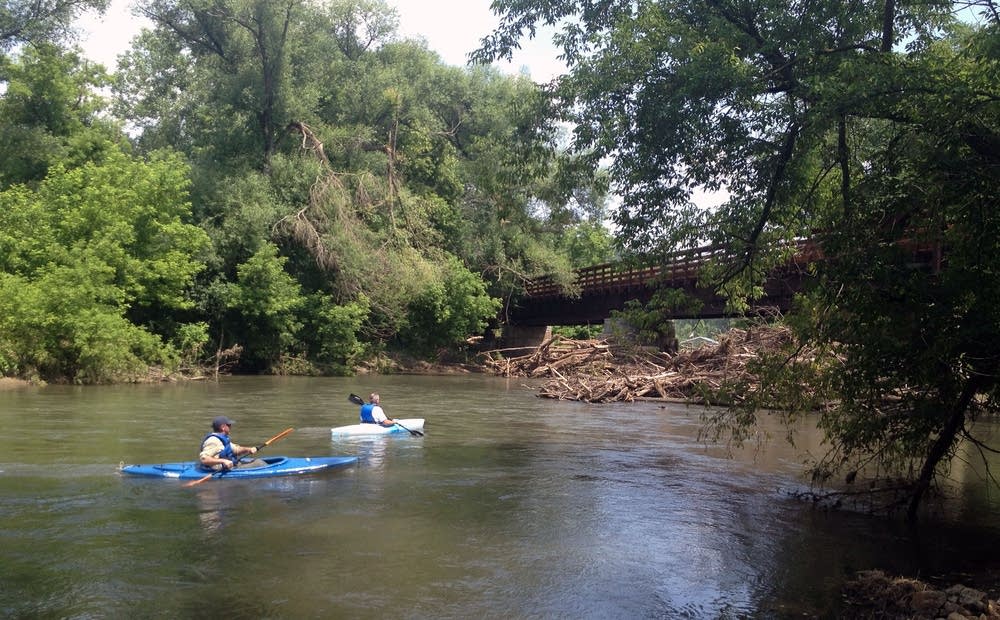 Kayakers on the South Branch of the Root River