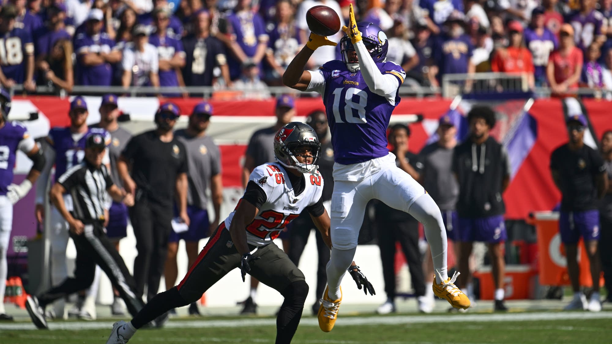 Vikings rule out Justin Jefferson vs. Dolphins with sprained ankle