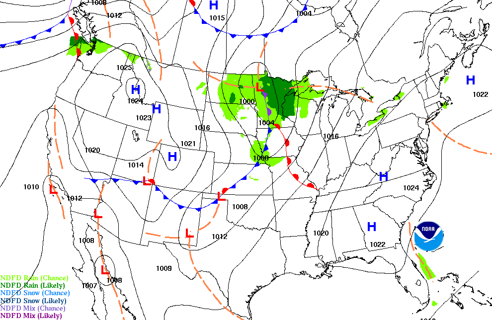 Scattered showers Wednesday; still relatively mild