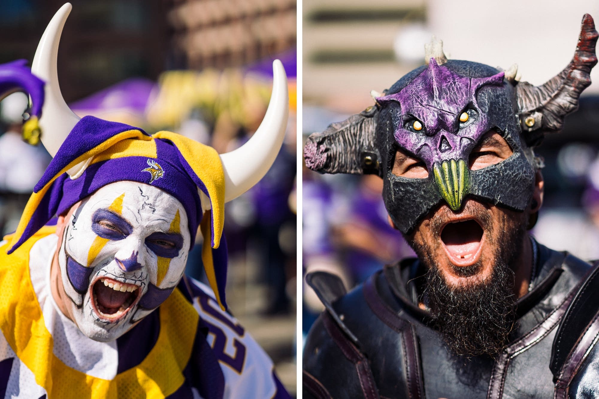 Photos Superfans With Flair At Vikings Opener Mpr News