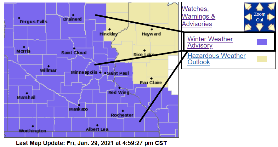 Winter weather advisory