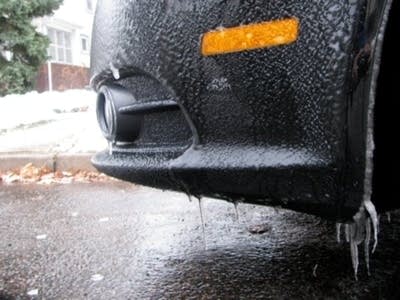 Icy car