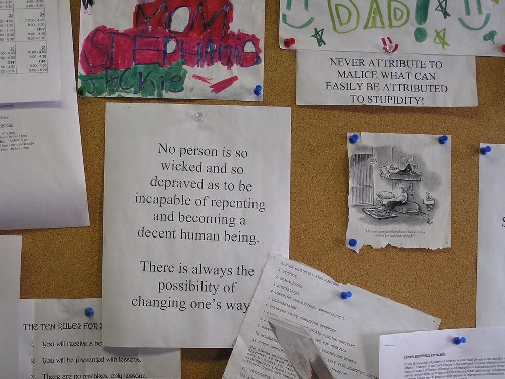 Alpha House bulletin board
