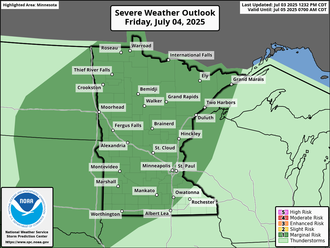 Severe risk for Friday