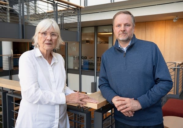 two people posing for a portrait