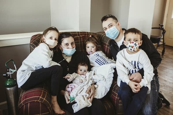 The Townsend family poses for a photo
