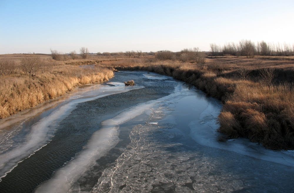 The Rock River in southwest Minnesota.