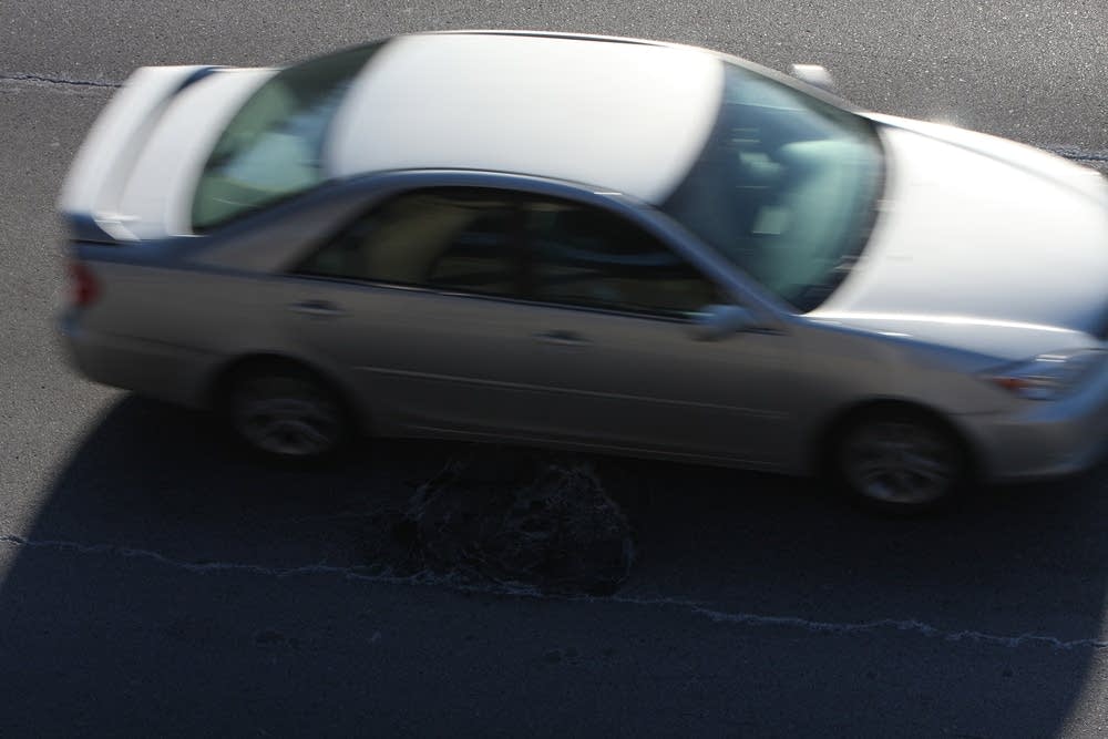 Large pothole