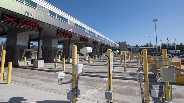 The gates at an Ontario, Canada, crossing site are closed, but the border could reopen as soon as mid-August.