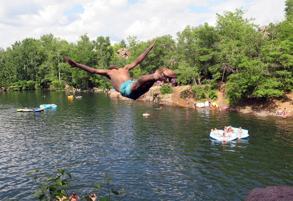 On hot days, thrillseekers flock to Stearns County's Quarry Park MPR
