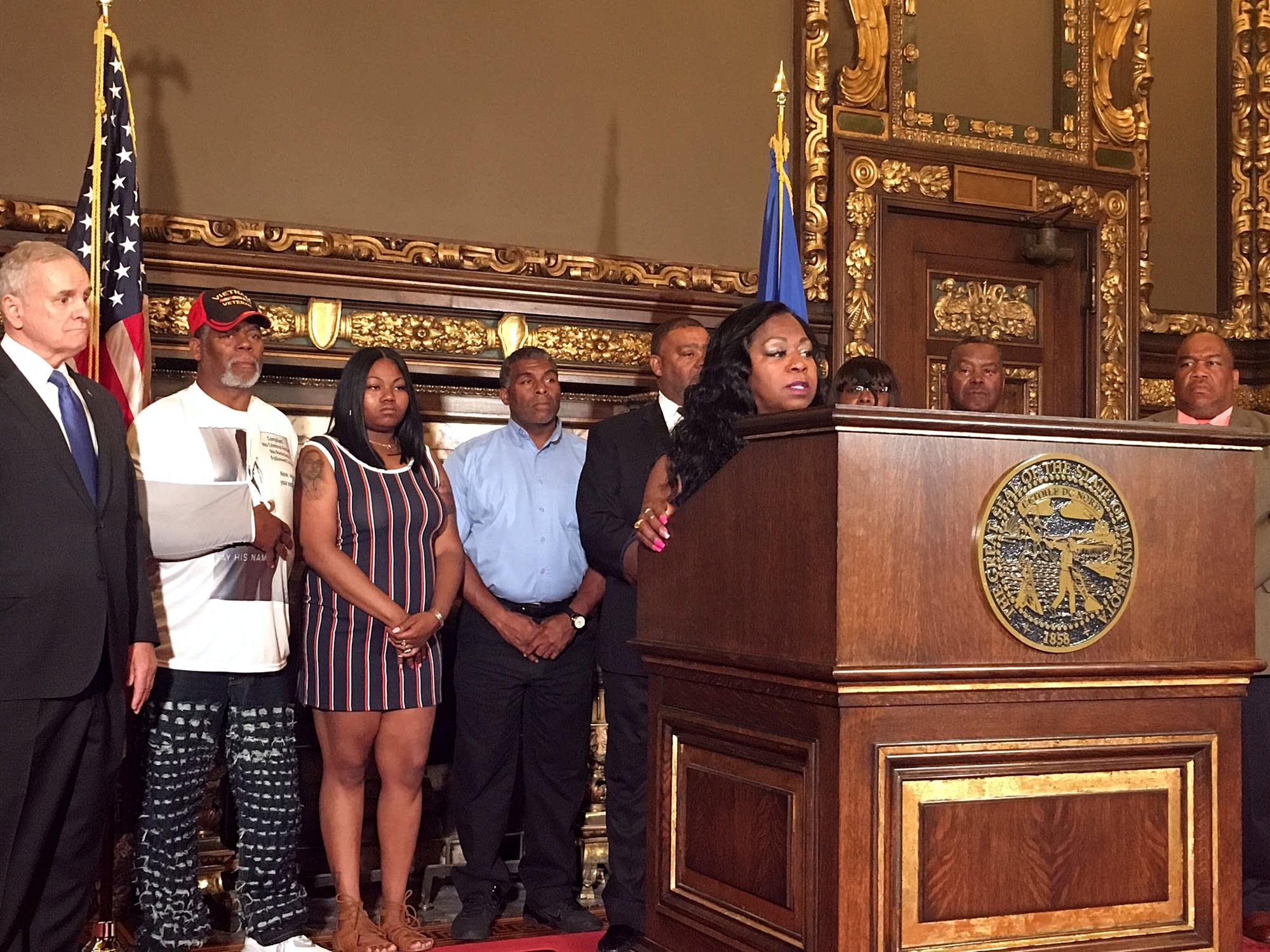 Valerie Castile speaks.