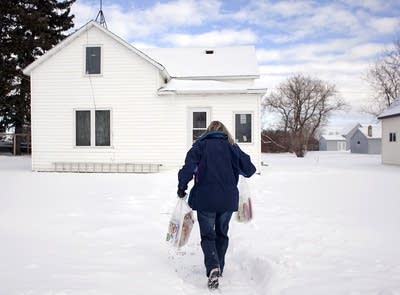 Delivering groceries