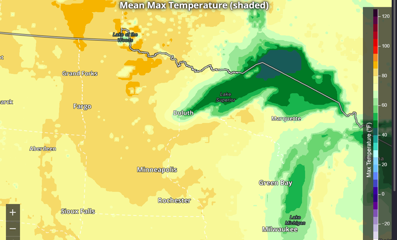Superior's cooling affect