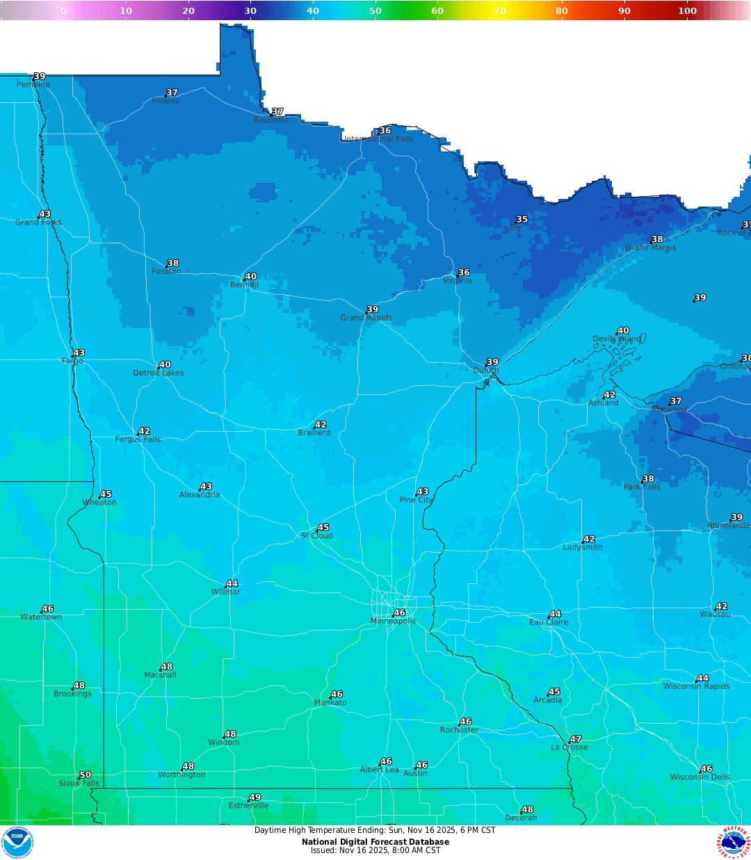 Bright skies, light winds and warmer temperatures