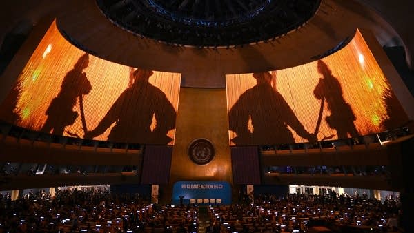 Climate activist Greta Thunberg called out world leaders for prioritizing economic growth over climate change at the United Nations Climate Action Summit Sept. 23 in New York City. Above, the UN General Assembly Hall.