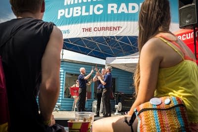 minnesota percussion trio, state fair, claves