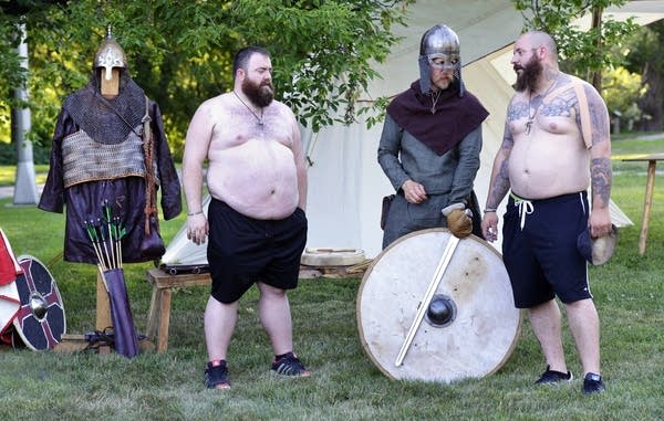 Skol! Weekend warriors swing the steel, Viking style