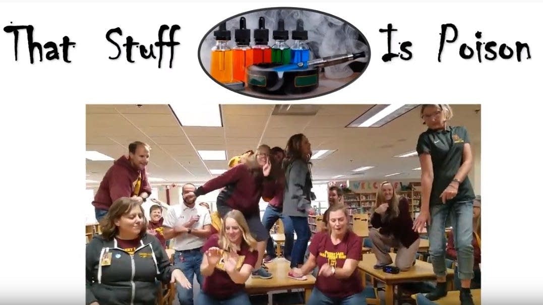 Forest Lake teachers rewrite old song with news words to produce anti-vape video - Minnesota Public Radio News