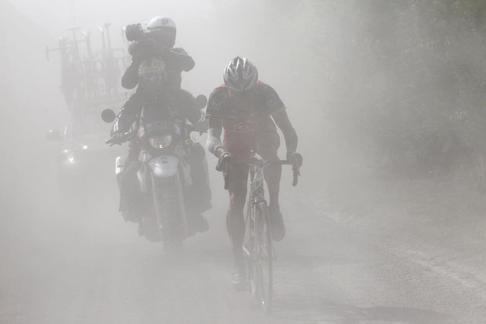 Riding in a cloud of dust