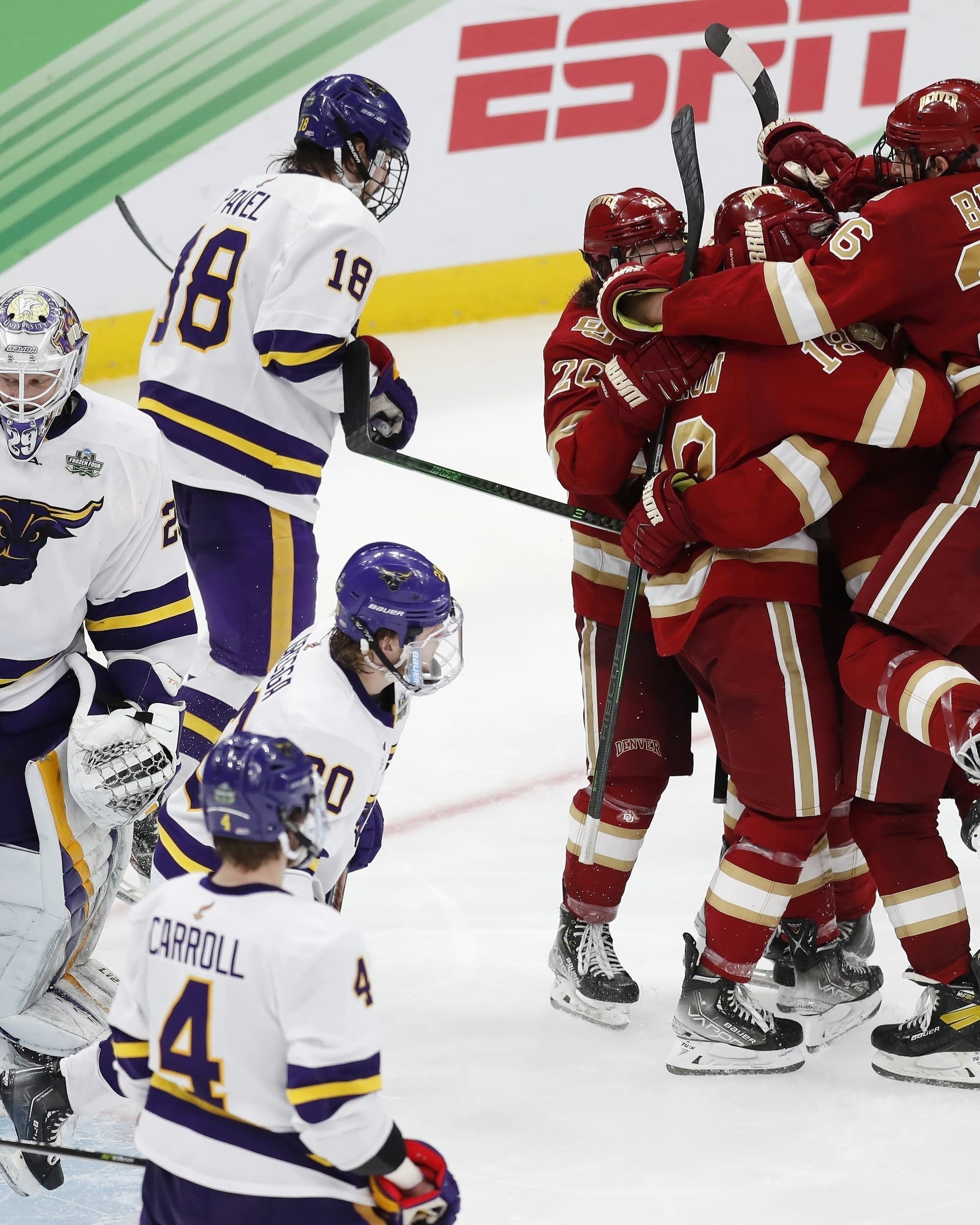 Denver beats Minnesota State 5-1 for 9th NCAA hockey title | MPR News