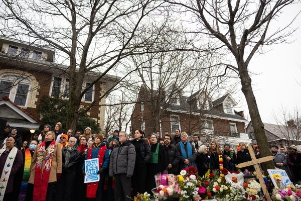 Faith leaders stand together