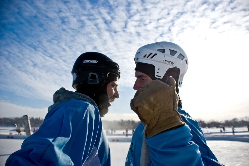 Goal on Lake Nokomis for Team Cali-Sota