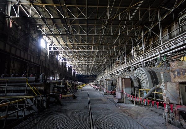 Inside the concentrator building